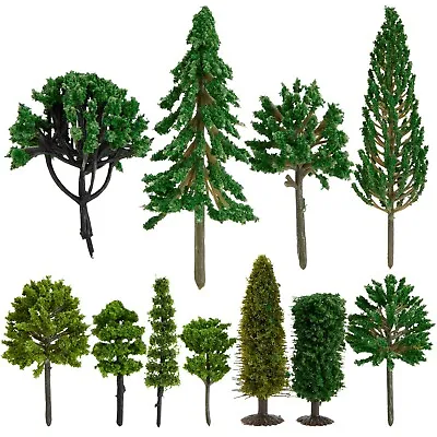 55-Pieces Of Miniature Model Trees For Diorama Supplies 11 Sizes/ 1 - 6.7 In • $19.99