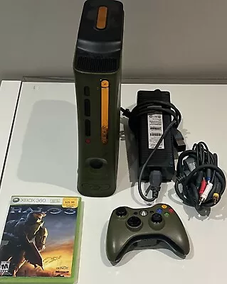 HALO 3 LIMITED EDITION Xbox 360 GREEN CONSOLE + Controller & Cords W/ Game • $149