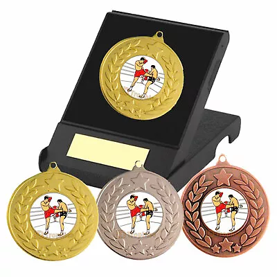 Mixed Martial Arts Medal & Presentation Box F/Engraving Martial Arts Trophy MMA • £6.25