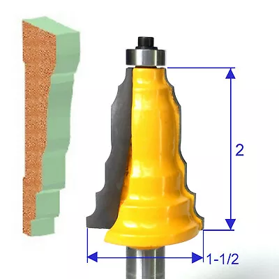 1 PC 1/2  SH Base-A Architectural Molding Router Bit  Sct-888 • $17.95