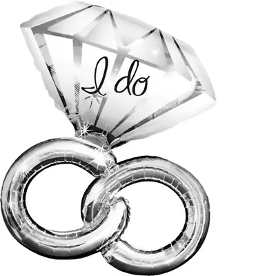 $16.99 • Buy Wedding Rings Supershape Foil Balloon 76cm