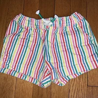 Rainbow Stripe Mini Boden Heart Pocket Shorts 3t Girls • $13.50