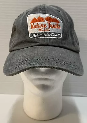 Nature Trails NC Adjustable Ball Cap Hat Cotton Stone Gray Hiking Mountains Bike • $14.99