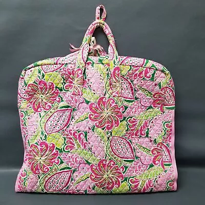 Vera Bradley Pink Paisley Quilted Floral Garment Clothing Bag Luggage • $21