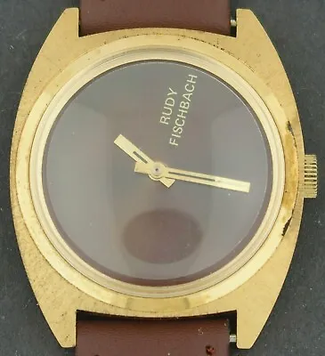 Vintage 1970's Wind-up Rudy Fischbach Advertising Novelty Character Watch • $39.99