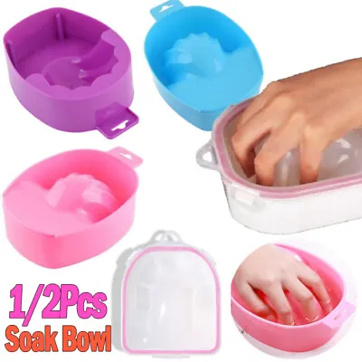 Nail SPA Acetone Soak Off Bowl Warm Water Manicure Art Beauty Soak Bowl Tools • £4.79