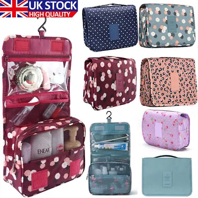 £5.69 • Buy Women Wash Bag Toiletry Handbag Hanging Travel Case Cosmetic Make Up Pouch Kit