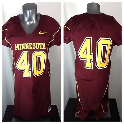 Authentic Minnesota Gophers (Large/46) All Stitched Football Jersey #40 Nice! • $150