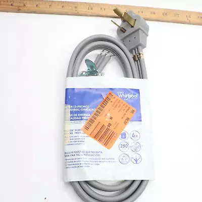 Whirlpool Dryer Cord 3 Wire 30 Amp 6' PT500L • $14.48