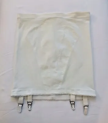 Vintage Marcus & Wiesen Inc. Ivory OB Girdle 4 Metal Garters Fits 36  Waist EUC • $59.96