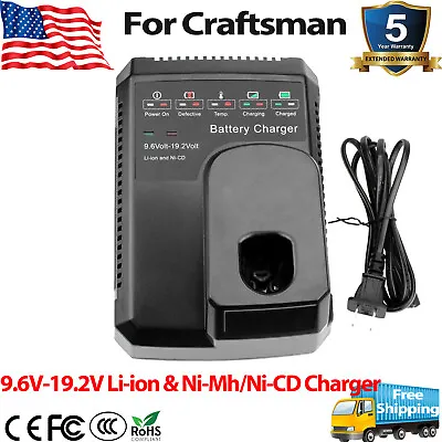 9.6V-19.2V Charger For Craftsman C3 Li-ion&NiMH&NiCD XCP Battery 11375 130279005 • $20.99