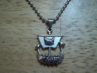 VIKING LONG SHIP Necklace Stainless Chain • $10