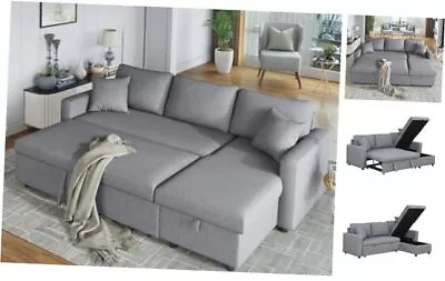  Furniture SetSleeper Modular Sofa With Pull-Out BedL-Shaped Couch With  • $629.20