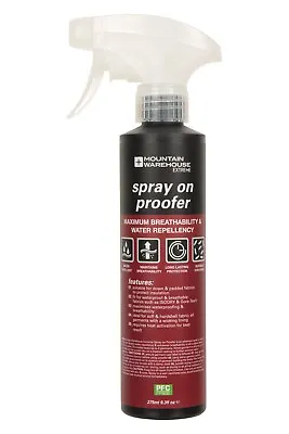 Fabric Waterproofing Spray 275ml - Long Lasting Jacket Clothing Water Repellent • £19.18