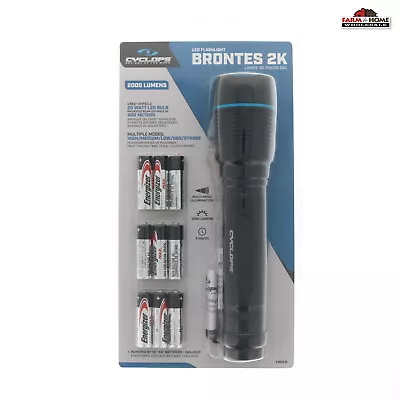 Cyclops  Brontes 2000 Lumen LED Flashlight ~ NEW • $43.95