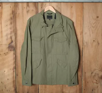 BANANA REPUBLIC Army Green Cotton/Nylon Blend Military Jacket Sz. XL • $38.95