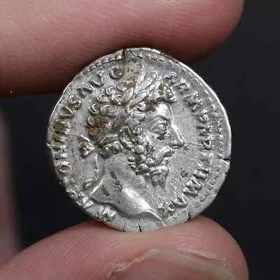 Marcus Aurelius Denarius Ancient Roman Empire Silver AR Coin Choice Very Fine • $318.25