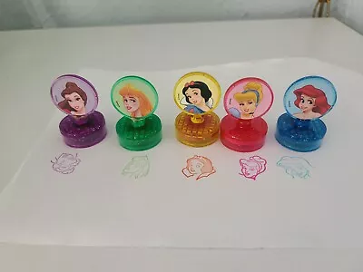 Rare Vintage Disney Princesses Rubber Stamps 5Pc Lot - Faces - Pre Inked - USED • $9.99