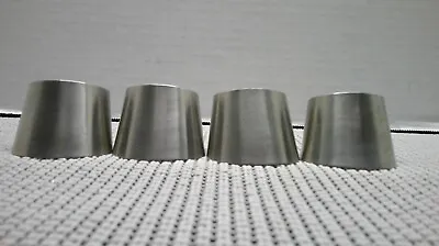 4 Vintage 18-8 Stainless Steel Stacking Napkin Rings - Made In Hong Kong • $16.13