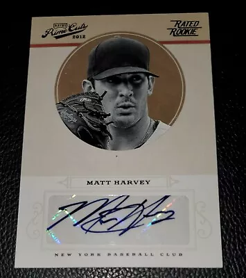 Matt Harvey Mets Signed 2012 Panini Rated Rookie Prime Cuts Certified Auto /199 • $89.99