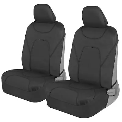 Motor Trend 3 Layer Waterproof Car Seat Covers Black Auto Front Seat Covers • $29.50