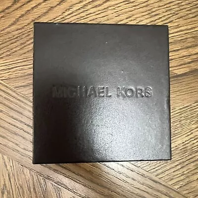 Authentic Michael Kors MK Watch Empty Box With Pillow And Manual Dark Brown • $10