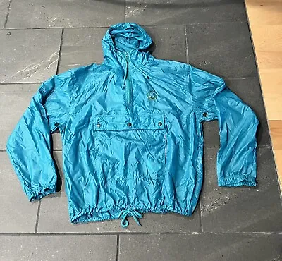 Vintage Lacoste Izod Windbreaker Large Golf Jacket Packable Teal Green K Way • $29