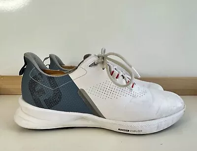 Foot Joy Fuel 55441 White/Blue Spikeless Golf Shoes / Men’s Size 10 • $24.95