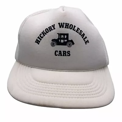 Vtg Foam Mesh Snap Back Cap Grandpa Hat Model T Car Hickory NC Wholesale Cars • $46.79