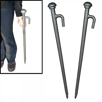 £34.99 • Buy 2 X Huge Heavy Duty Tent, Gazebo, Marquee Pegs, Stakes 750mm X 25mm Forged Steel