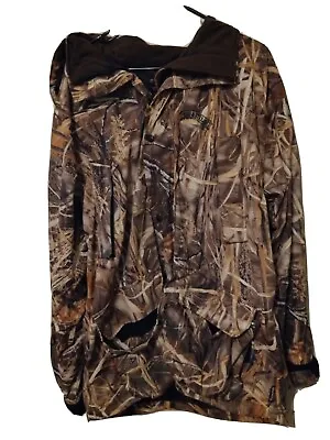 Field & Stream Mens Hydroproof Ultra Hunting Camo Advantange Max 4 Hd Jacket XL • $35