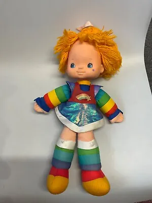 Large Original Rainbow Brite Doll 18  Tall Soft Toy Hallmark Mattel Vintage 1983 • £84.99