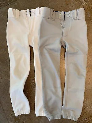 Mizuno Youth Performance Soccer Pants Lot (2) Size YXSmall White & Gray • $18