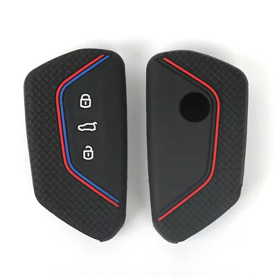 $4.99 • Buy Silicone 3 Button Car Key Case Remote Protector Cover For VW Golf MK8 2020-2021