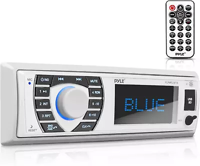 Bluetooth Boat Marine Radio Receiver Stereo System 12V Single DIN With Remote • $44.39
