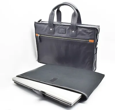 Leather Executive Laptop Bag Messenger Business Office Work Bag Travel Case • £69.66