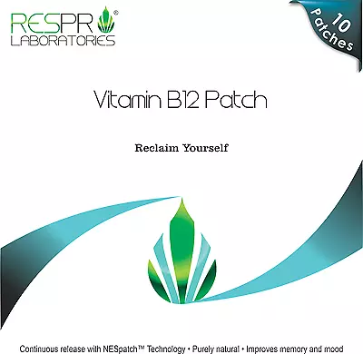 Respro Labs High Potency Vitamin B12 Energy Patch - 10 Patches • $12.99