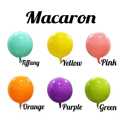 10  18  22  32  Macaron 4D Sphere Foil Balloons Mylar Balloons Party Birthday US • $2.99