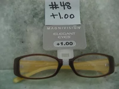 Foster Grant Elegant Eyes Magnivision Reading Glasses +1.00-Floral Frames-NEW • $8.99