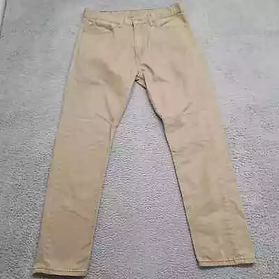 Levis Jeans Mens 36x31 Tan 508 Regular Taper Chino Casual Logo Pockets Flat • $24.97