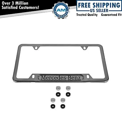 OEM Polished Stainless Steel License Name Plate Frame For Mercedes Benz Q6880086 • $48.05