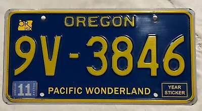 License Plate  Oregon  Pacific Wonderland 9v-3846 1 Of 2 • $32