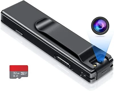 $29.99 • Buy Mini Body Camera Video Recorder - Camera Motion Activated - Nanny Small Cam 32gb