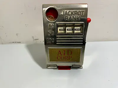 $13.99 • Buy Vintage One Arm Bandit Bank Made In Hong Kong Works