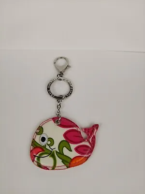 VERA BRADLEY Lilli Bell Whale Handbag Fob For Purse Keychain Charm For Bag • $12.40