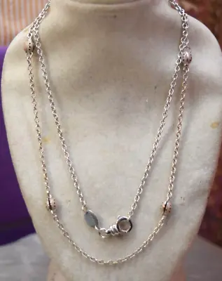Aaron Basha 18K White Gold Pink Ladybug Chain Necklace • $997