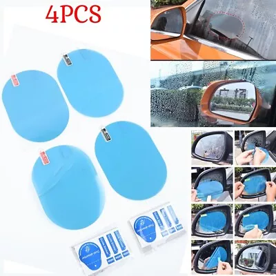 Enhance Driving Safety With Anti Fog Car Rear View Mirror Film Set Of 4 • £7.22