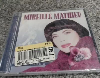 Mes Plus Grands Succès Vol. 2 By Mireille Mathieu (CD Sep-2000 Musicor) NEW • $8.80