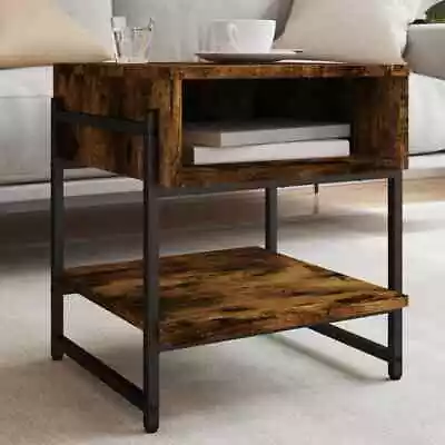 Coffee Table Accent Living Room Furniture Smoked Oak Engineered Wood VidaXL Vida • $84.99