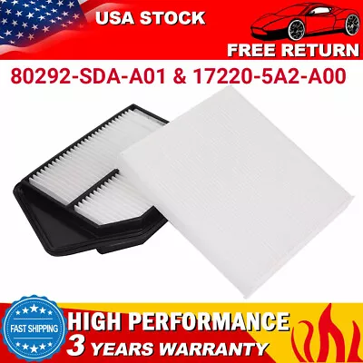 Cabin & Engine Air Filter For Honda Accord Acura 2.4L 2013-2017 # 80292-SDA-A01 • $16.50